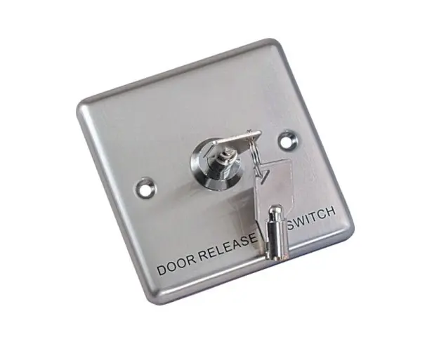 Buton cu cheie tubulara YKS-850S, 2 chei, otel inoxidabil, ingropat