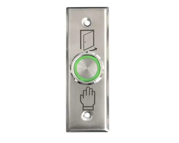 Buton de iesire cu actionare prin apasare SG-26-RG, ingropat, 12 Vcc, ingropat, inox