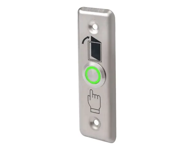 Buton de iesire PBK-811A(LED)-gn/bl/rd, LED, ingropat, otel inoxidabil