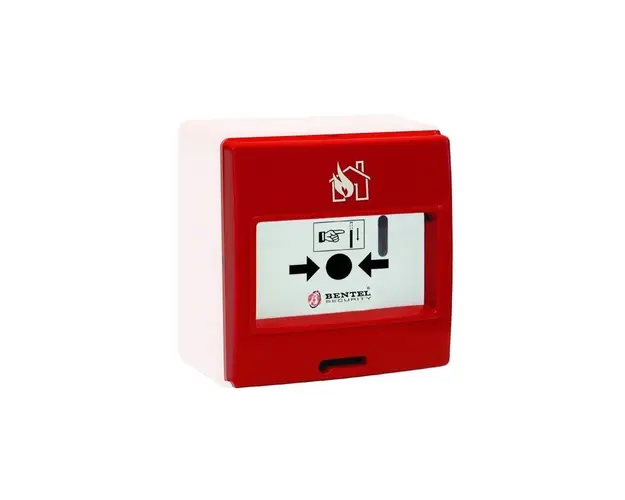 Buton de incendiu adresabil Bentel MCP-5A, 15 - 30 Vcc