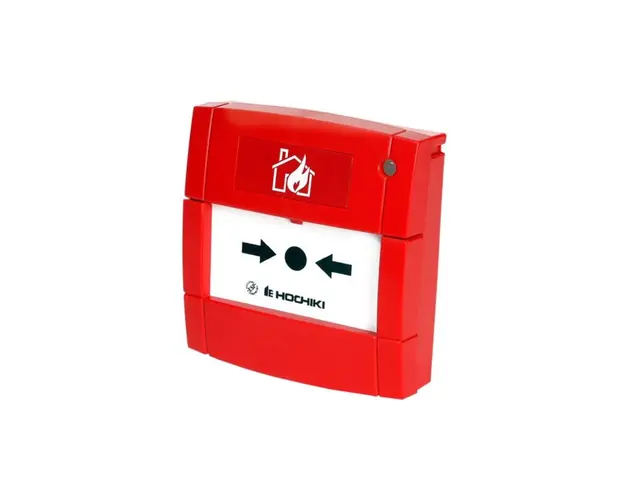 Buton de incendiu adresabil cu izolator la scurt-circuit Hochiki HCP-E(SCI), IP24, LED dual, rosu