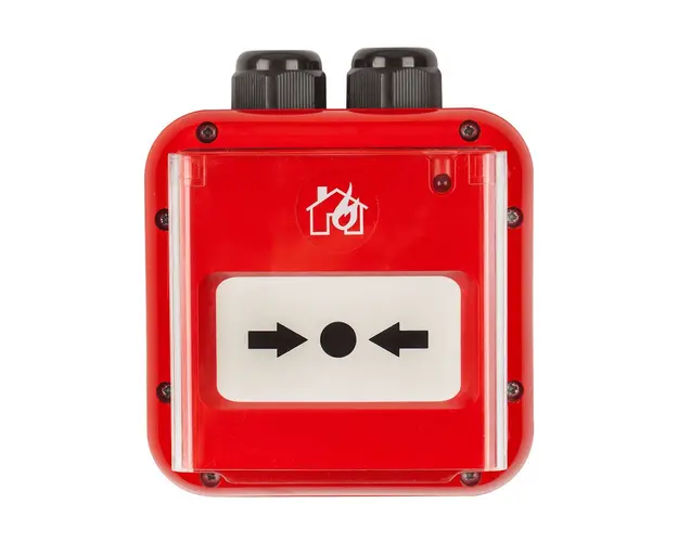 Buton de incendiu adresabil de exterior Teletek SENSOIRIS MCP150 IP67, aparent, izolator scurtcircuit, ABS 