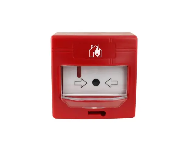 Buton de incendiu analog-adresabil de interior Global Fire GFE-MCPE-A, LED, aparent/ingropat