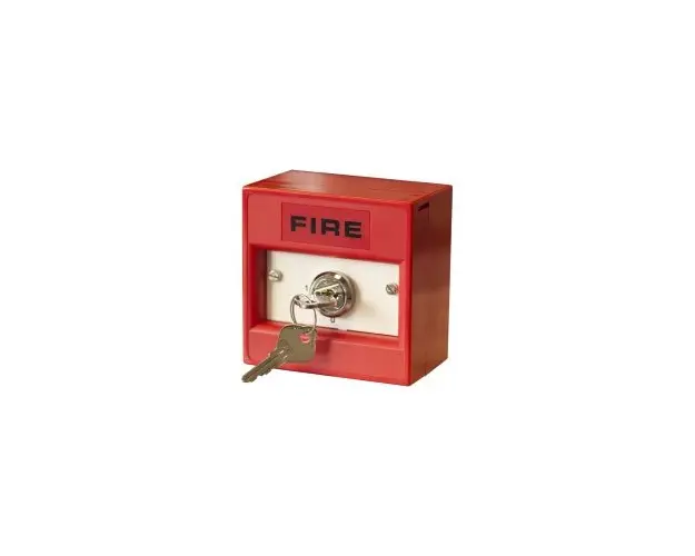 Buton de incendiu conventional cu cheie Hochiki CDX CCP-KS, 2 pozitii, IP24D, ABS rosu