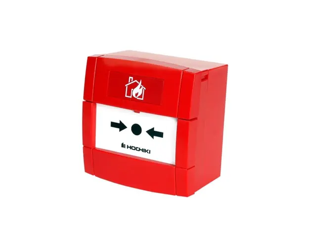 Buton de incendiu conventional Hochiki CDX Marine MCP-1A, aplicatii marine, IP24, ABS rosu