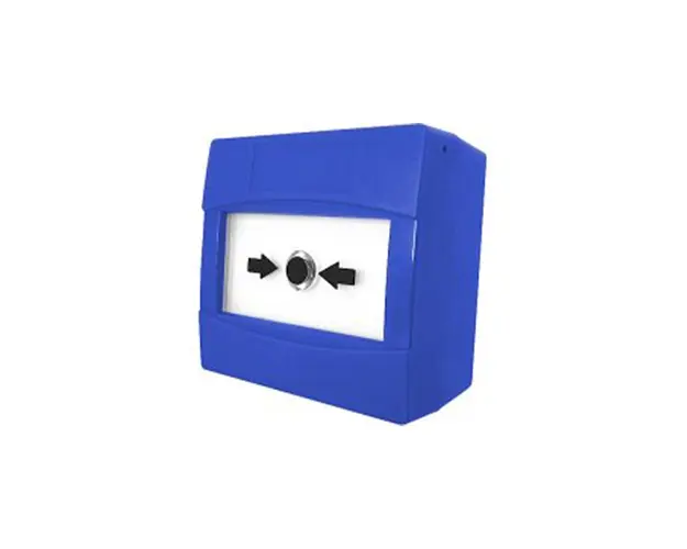 Buton de incendiu cu geam KAC M3A-B000SG-K013-66, NO/NC, aparent, albastru