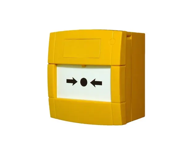 Buton de incendiu cu geam KAC MCP3A-Y000SG-STCK-12, NO/NC, aparent, galben