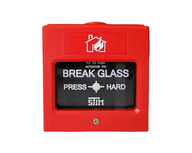 Buton de incendiu cu geam SM-108, NO/NC, cheie test