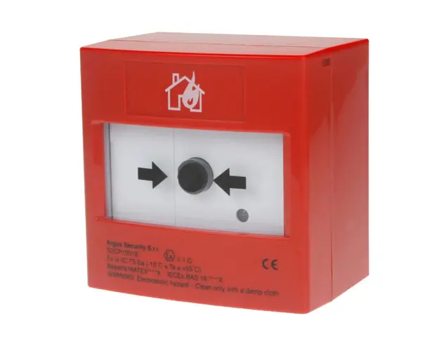 Buton de incendiu wireless Argus SGP100-IS, ATEX/IECEx, 868 MHz, RF 150 m