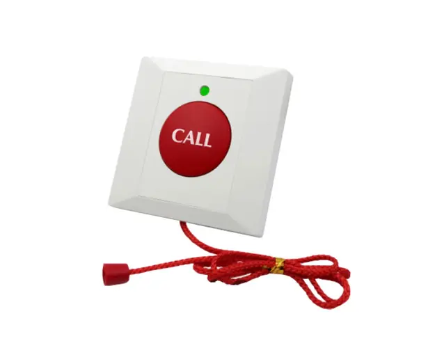 Buton de panica cu fir W7P, NO/COM/NC, LED de stare, actionare mecanica, buzzer, aparent