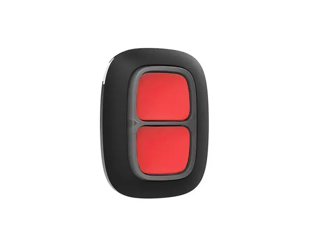 Buton de panica wireless Ajax DoubleButton BL, 2 butoane, 868 MHz, RF 1300 m, negru