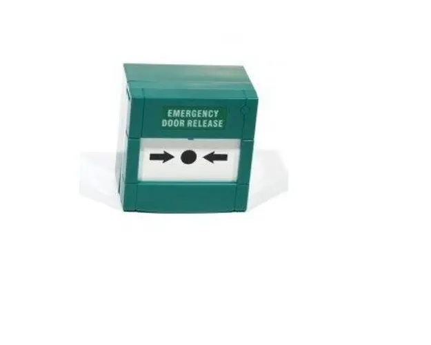 Buton iesire de urgenta Headen BF-01, PVC, aparent, verde