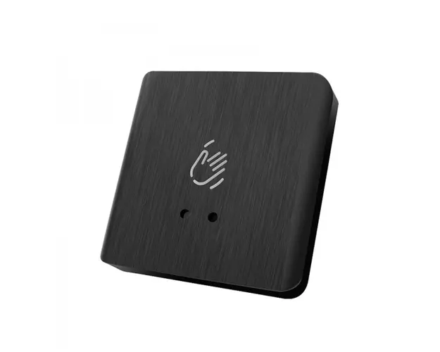 Buton pentru cerere iesire cu LED de stare bicolor KA86B, NO/COM/NC, infrarosu, actionare fara contact, aparent