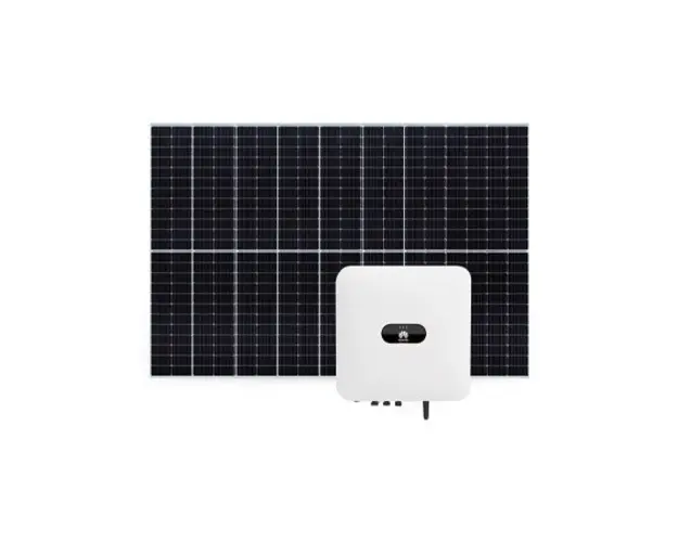 Sistem fotovoltaic 3 kW, invertor monofazat Hibrid WiFi si 7 panouri Canadian Solar, 120 celule, 460 W