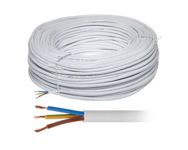 Cablu alimentare MYYM 3x1.5, 3x1.50 mm, plat, rola 100 m
