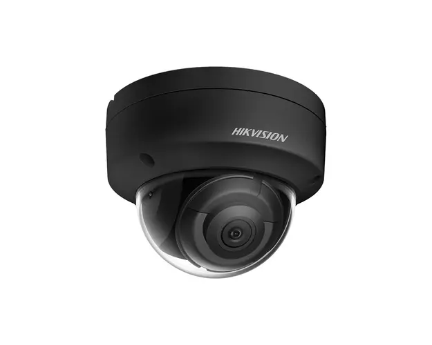 Camera supraveghere de interior IP Dome Hikvision AcuSense DS-2CD2143G2-IS(2.8MM)(BLACK), 4MP, IR 30 m, 2.8 mm, slot card, intrare/iesire alarma, PoE