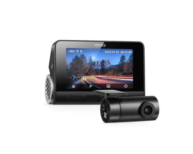 Camera auto fata/spate Xiaomi 70 Mai A810-2, 4K, GPS Logger, ADAS, slot card, microfon, ecran 3 inch