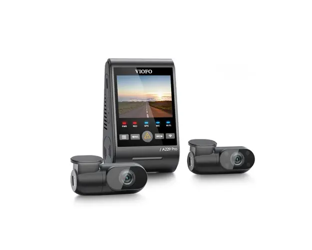 Camera auto tripla Viofo A229 PRO 3CH, 4K/2K/Full HD, WiFi, GPS Logger, microfon, slot card, super night vision 2.0