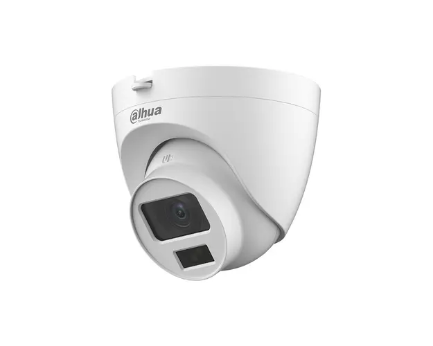 Camera supraveghere Dome cu iluminare duala Dahua HAC-HDW1200CLQ-IL-A-0280B-S6, 2 MP, IR/lumina alba 20 m, 2.8 mm, microfon