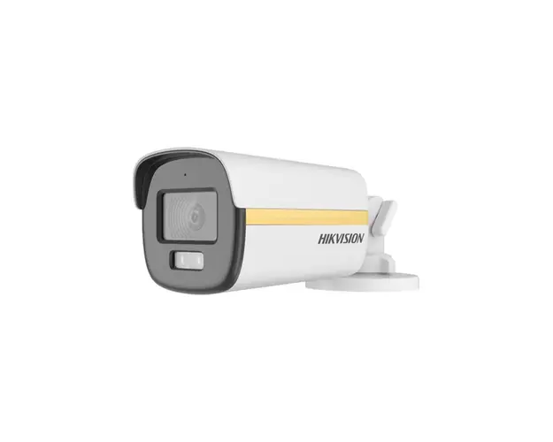 Camera de supraveghere exterior Hikvision Hybrid Light ColorVu DS-2CE12DF3T-LFS, 2 MP, 2.8 mm, IR/lumina alba 40 m, microfon