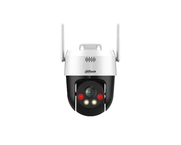 Camera supraveghere wireless IP WiFi cu iluminare duala Dahua Active Detterence Picoo P3AE-PV, 3 MP, IR/lumina alba, 4 mm, slot card, vizualizare de pe telefon, microfon si difuzor, auto tracking
