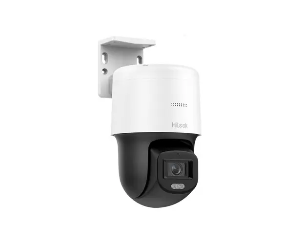Camera de supraveghere rotativa IP PT Speed Dome Hikvision HiLook Darkfighter PTZ-N2C200C-DE, 2 MP, lumina alba 30 m, 2.8 mm, PoE, slot card, detectie miscare, microfon si difuzor