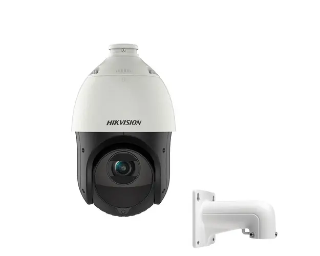 Camera de supraveghere Speed Dome IP Hikvision AcuSense DS-2DE4425IW-DET5, 4 MP, IR 100 m, 4.8-120 mm, 25x, slot card + suport