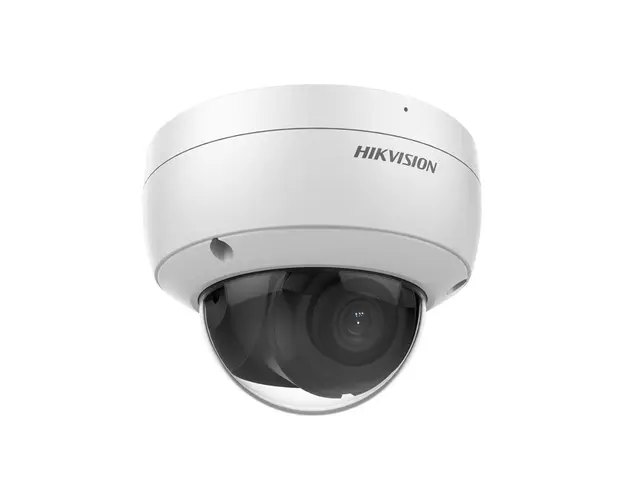 Camera supraveghere IP Dome AcuSense DarkFighter Hikvision DS-2CD2166G2-ISU2C, 6 MP, 2.8, slot card, PoE, microfon
