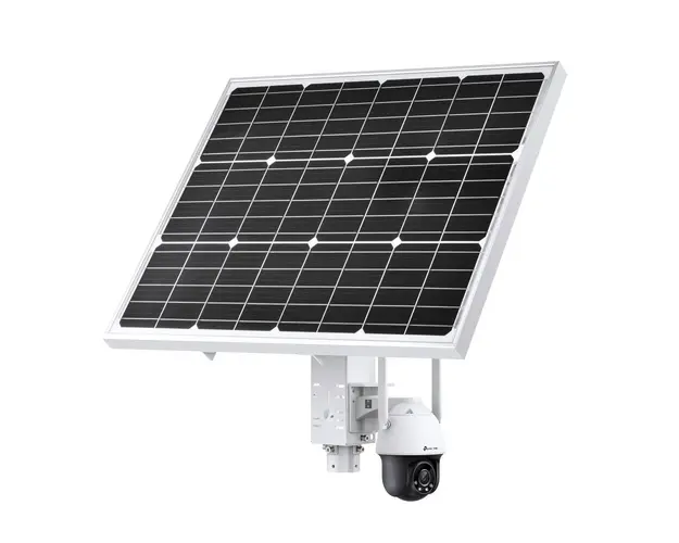Camera supraveghere cu panou solar IP Speed Dome PT GSM 4G TP-LINK Full Color VIGI C540-4G, acumulator solar 30Ah/10.8V, 4 MP, 4 mm, IR/lumina alba 30 m, detectie si clasificare om/vehicul, slot card, vizualizare telefon, microfon/difuzor, auto tracking