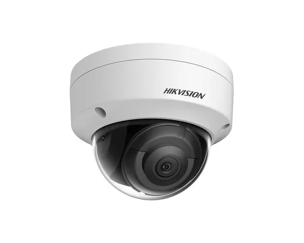 Camera supraveghere IP Dome Hikvision Acusense DS-2CD2126G2-ISU2D, 2MP, IR 30 m, 2.8 mm, slot card, microfon, PoE