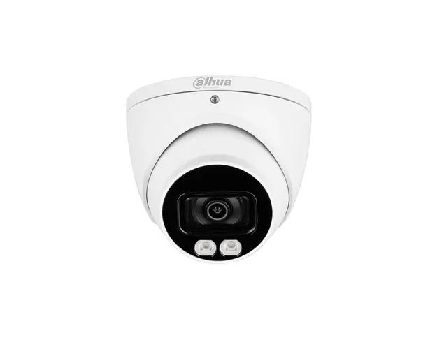 Camera supraveghere Dome Dahua Full Color HAC-HDW1509T-A-LED-0280B-S2, 5 MP, lumina alba 40 m, 2.8 mm, microfon
