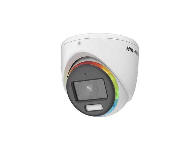 Camera supraveghere Dome Hikvision ColorVu DS-2CE70DF8T-MFSLN, 2 MP, lumina alba 20 m, 2.8 mm, microfon