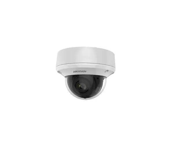 Camera supraveghere Dome Hikvision DS-2CE5AU7T-AVPIT3ZF, 8 MP, IR 60 m, 2.7 - 13.5 mm, motorizat, IK10