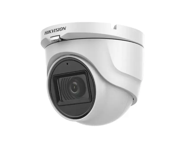 Camera supraveghere Dome HikVision TurboHD 4.0 DS-2CE76H0T-ITMFS, 5 MP, IR 30 m, 2.8 mm, microfon