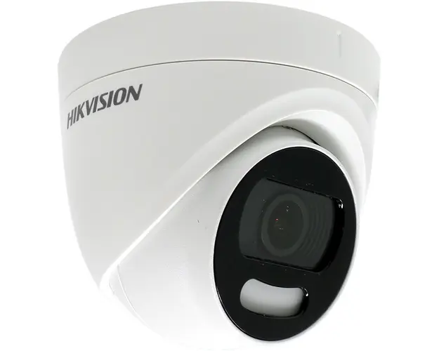 Camera supraveghere Dome Hikvision TurboHD 5.0 ColorVu DS-2CE72HFT-F, 5 MP, lumina alba 20 m, 2.8 mm