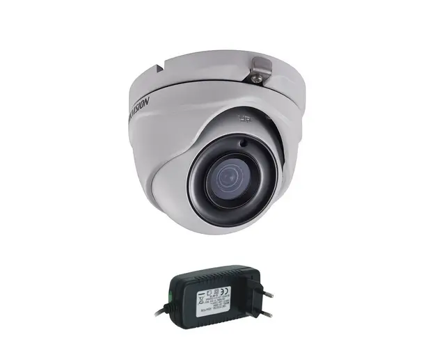 Camera supraveghere Dome Hikvision Ultra-Low Light DS-2CE56D8T-ITMF, 2MP, 30 m, 2.8mm + alimentare