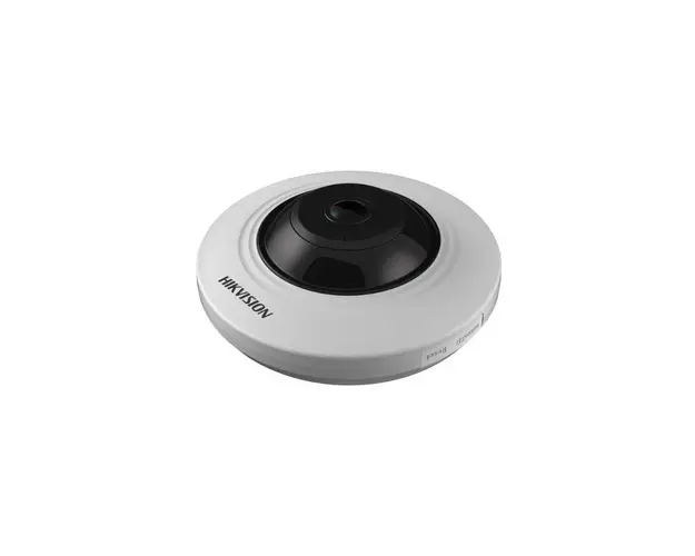 Camera supraveghere IP Dome Fisheye HikVision DS-2CD2955FWD-I, 5MP, 1.05 mm, IR 8 m, slot card, PoE