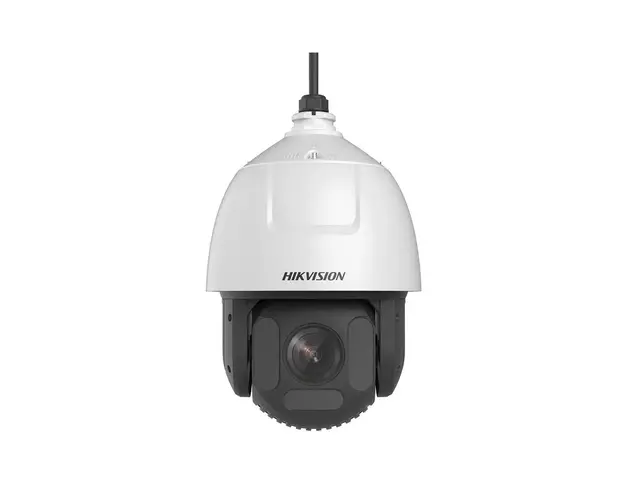 Camera supraveghere rotativa IP Speed Dome PTZ DarkFighter Hikvision DS-2DF7C445IXR-AEL(T5), 4 MP, 5.9 - 265.5 mm, IR 300 m, Hi-PoE, auto tracking, slot card, zoom 45x