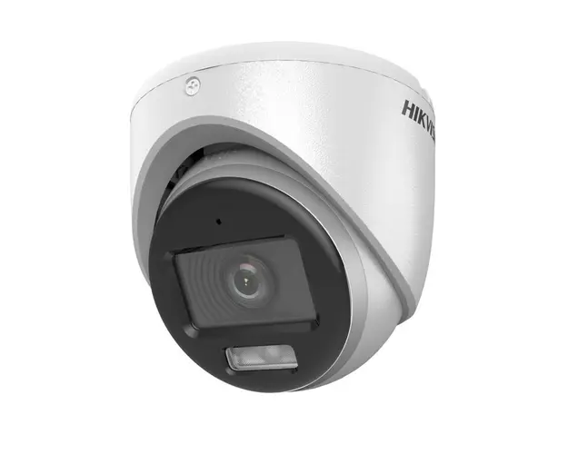 Camera supraveghere Dome Hikvision ColorVu DS-2CE70KF0T-LMFS(3.6MM), 3K, Smart Hybrid cu LED alb si IR 20 m, 3.6 mm, microfon