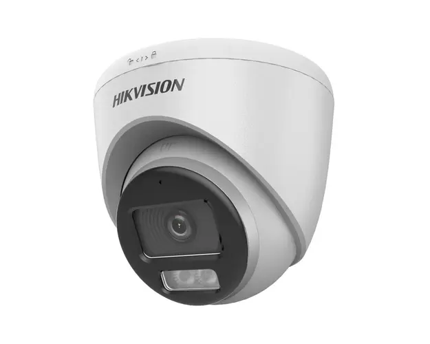 Camera supraveghere dome cu iluminare duala Hikvision ColorVu DS-2CE72KF0T-LFS(3.6MM), 3K, lumina alba/IR 40 m, 3.6 mm, microfon