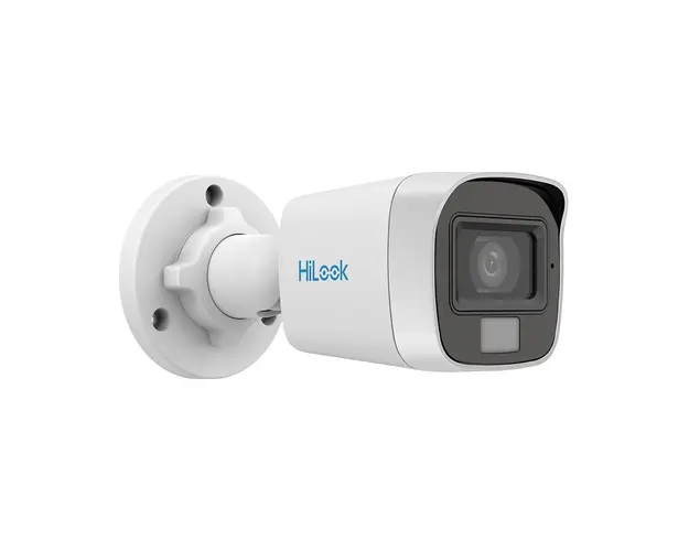 Camera supraveghere exterior cu iluminare duala Hikvision HiLook Smart Hybrid Light THC-B129-LPS, 2 MP, 2.8 mm, IR/lumina alba 20 m, microfon