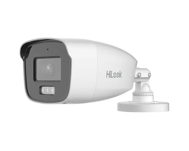 Camera supraveghere exterior cu iluminare duala Hikvision HiLook Smart Hybrid Light THC-B227-LMS, 2 MP, 2.8 mm, IR/lumina alba 40 m, microfon