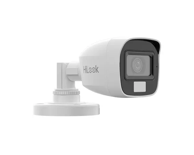 Camera supraveghere exterior cu iluminare duala Hikvision HiLook THC-B157-LPS, 5 MP, 2.8 mm, IR/lumina alba 20 m, microfon