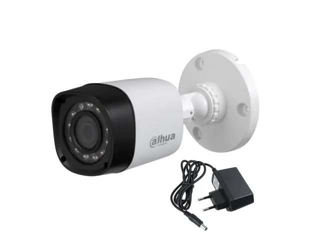 Camera supraveghere exterior Dahua HAC-HFW1800RP, 8 MP, IR 20 m, 2.8 mm + alimentator cadou