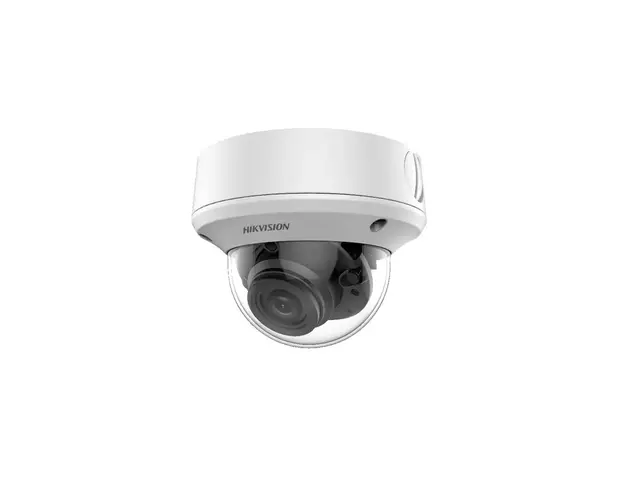Camera supraveghere Dome Hikvision DS-2CE5AH0TVPIT3ZE, 5 MP, 2.7 mm - 13.5 mm, motorizata, IR 40 m, PoC