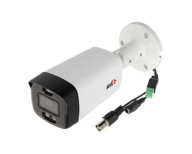 Camera supraveghere exterior Full Color Active Deterrence Acvil ACV-FC40-5M SIREN, 5 MP, IR/lumina alba 40 m, 3.6 mm, sirena, microfon