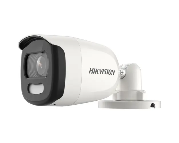 Camera supraveghere exterior Hikvision ColorVu DS-2CE10HFT-E, 5 MP, lumina alba 20 m, 3.6 mm, PoC
