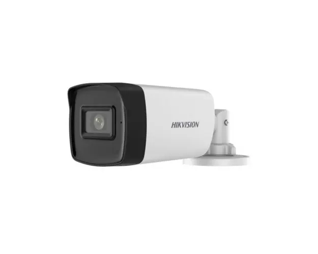 Camera supraveghere exterior Hikvision DS-2CE17H0T-IT3FS3, 5 MP, 3.6 mm, IR 40 m, audio prin coaxial, microfon