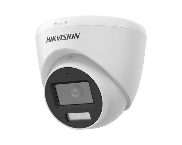Camera supraveghere Dome Hikvision Smart Hybrid Light DS-2CE78K0T-LFS, 5 MP, IR 40 m, lumina alba 20 m, 2.8 mm
