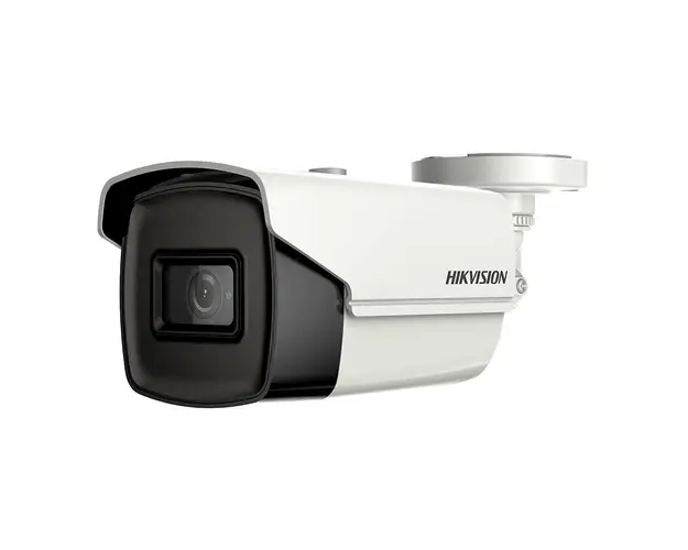 Kit Camera supraveghere exterior Hikvision Ultra Low Light DS-2CE16H8T-IT3F, 5 MP, IR 60 m, 2.8 mm + alimentator